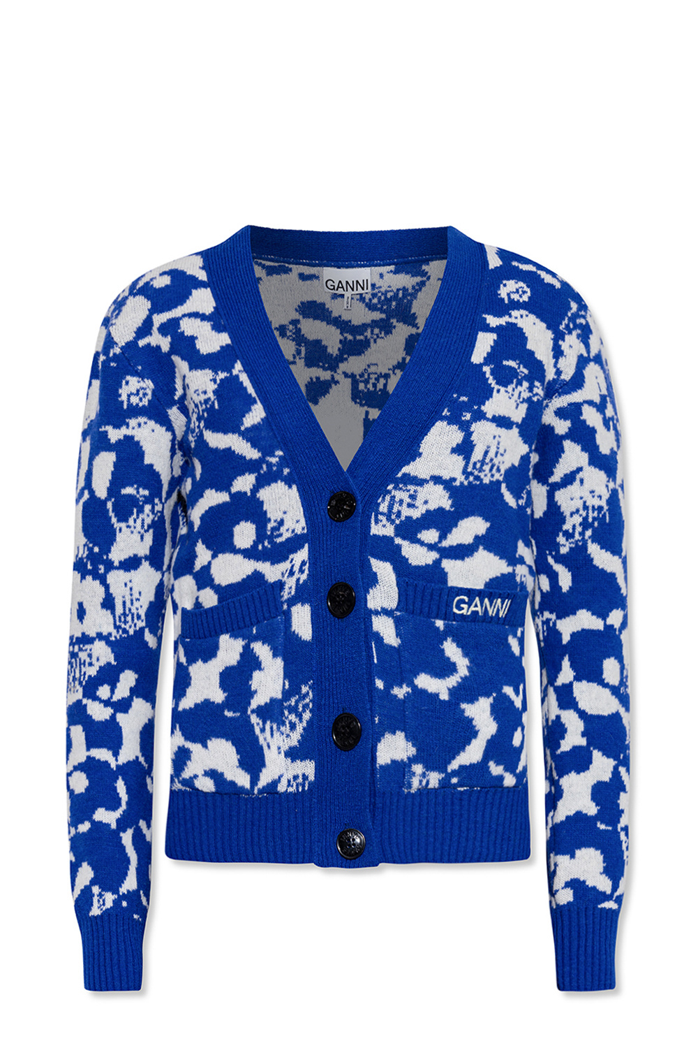 Ganni blue clearance cardigan